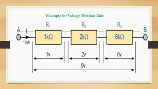 Example for Voltage Division Rule
 