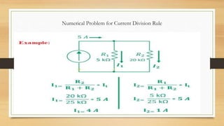 Numerical Problem for Current Division Rule
 