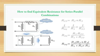 How to find Equivalent Resistance for Series-Parallel
Combinations
 