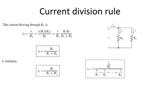 Current division rule
 