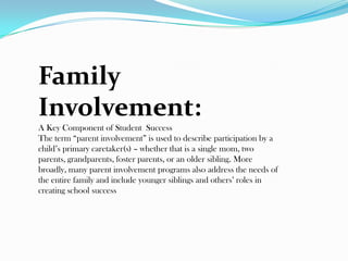 parent involvement | PPTX