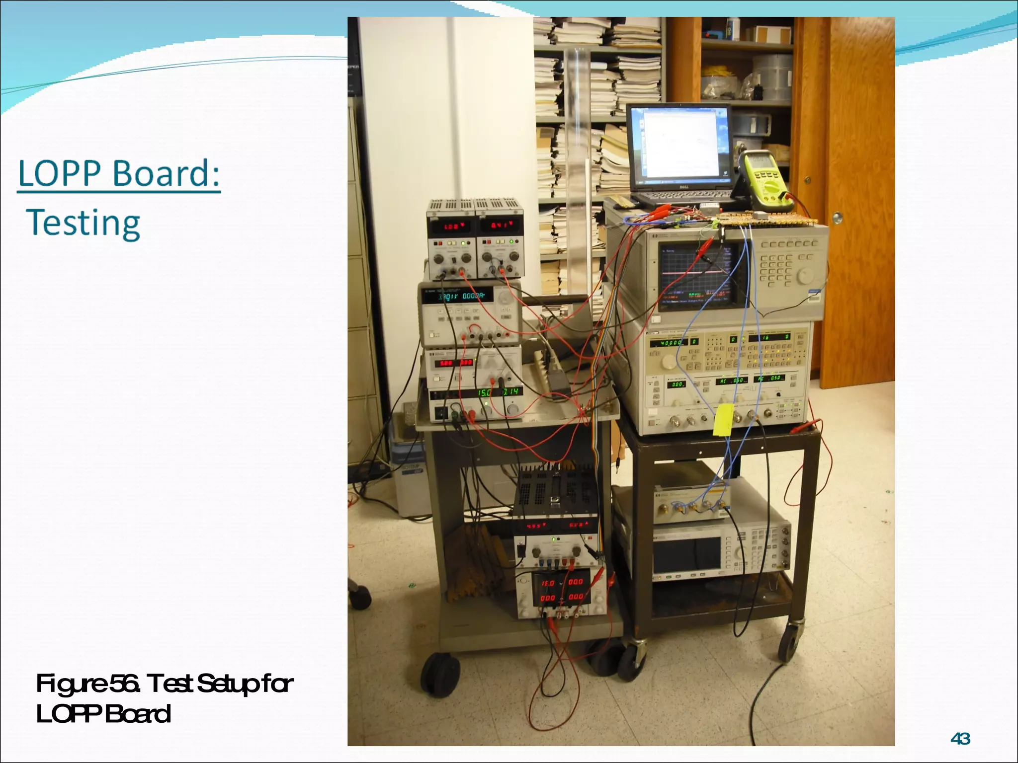 Figure 56. Test Setup for LOPP Board 
