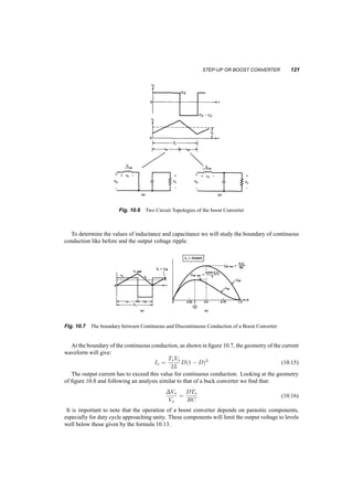 Fig. 9.9 figure for 9.2.1 
1a Calculate the maximum no­load 
speed of the DC motor. 
Without load the current is zero. Hence: 
V = k! + IR = k! 
The maximum speed is then determined by the maximum DC voltage: 
Vmax = k!max 
This maximum DC voltage is provided by the controlled rectifier for ® = 0: 
Vmax = 1:35Vll = 281:8V 
hence 
!max = 280:8rad=s 
1b The motor now is producing torque of 20Nm. What is the maximum seed the motor can 
achieve? 
Now that there is load torque there is current: 
T = kI ) I = 20Nm 
Again 
! = V ¡ IR 
k 
= 
280:8 ¡ 20 ¢ 1 
1 
= 260:8rad=s 
 
