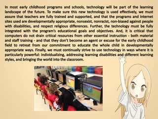The Role of Technology in Early Childhood Program | PPTX