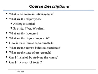 Introduction to Telecommunication Engineering | PPT