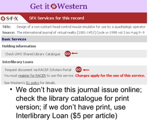 We don’t have this journal issue online; check the library catalogue for print version; if we don’t have print, use Interlibrary Loan ($5 per article) 