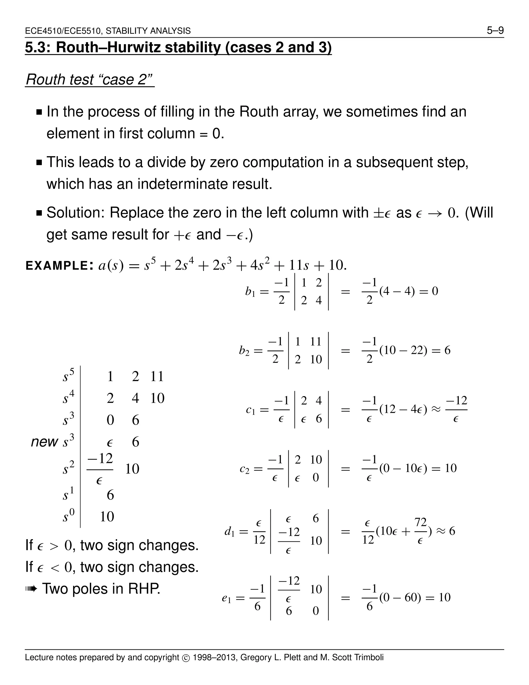 Control Systems - Stability Analysis. | PDF