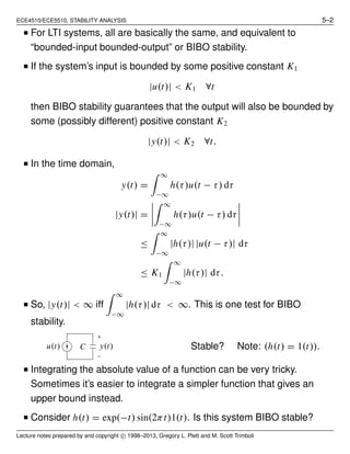 Control Systems - Stability Analysis. | PDF
