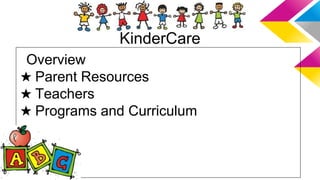 KinderCare
Overview
★ Parent Resources
★ Teachers
★ Programs and Curriculum
★ Programs and Curriculum

 