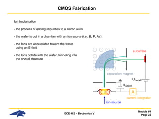 Comprehensive Overview of CMOS Fabrication Processes in VLSI Design | PDF