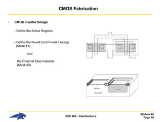 Comprehensive Overview of CMOS Fabrication Processes in VLSI Design | PDF