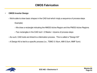 Comprehensive Overview of CMOS Fabrication Processes in VLSI Design | PDF