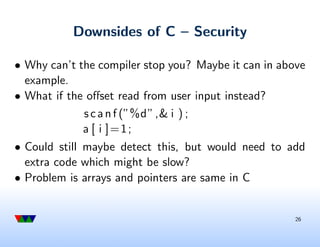 Introduction to embedded systems: C programming review for embedded ...