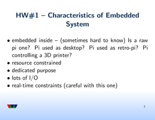 Introduction to embedded systems: C programming review for embedded ...