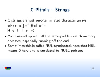 Introduction to embedded systems: C programming review for embedded ...