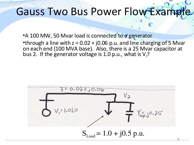Load flow analysis solved problems
