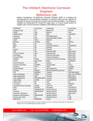 Ece Reference Sample ECE corrosion software | PDF