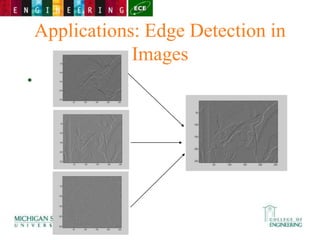Applications: Edge Detection in
Images
•
 