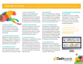 iDashboards - Top Dashboarding Tips