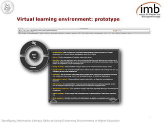 Virtual learning environment: prototype 
