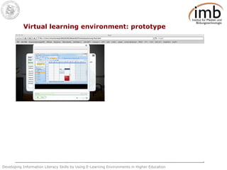 Virtual learning environment: prototype 