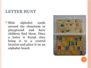 ECE language activities. Alphabet games, songs etc | PPTX