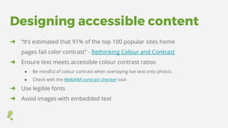 Web accessibility 101: The why, who, what, and how of "a11y" | PDF
