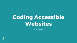 Web accessibility 101: The why, who, what, and how of "a11y" | PDF