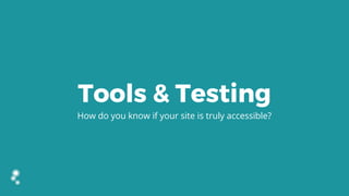 Web accessibility 101: The why, who, what, and how of "a11y" | PDF