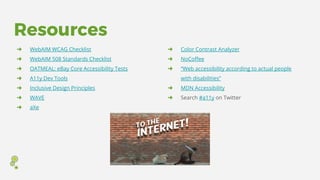 Web accessibility 101: The why, who, what, and how of "a11y" | PDF