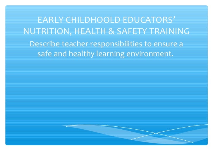 Thesis statement importance early childhood education