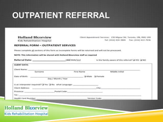 OUTPATIENT REFERRAL
 