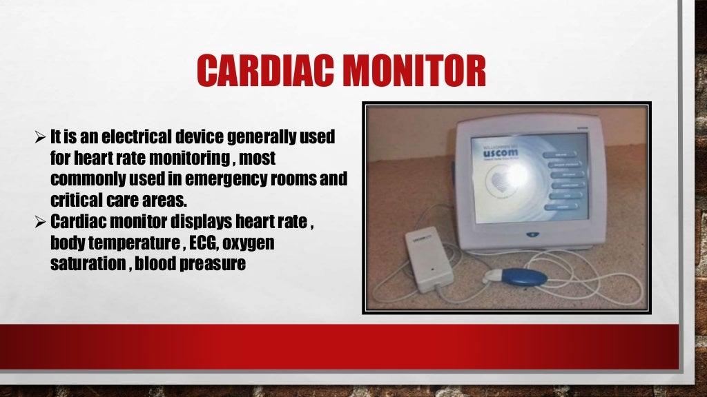 Electrical equipments used in hospitals
