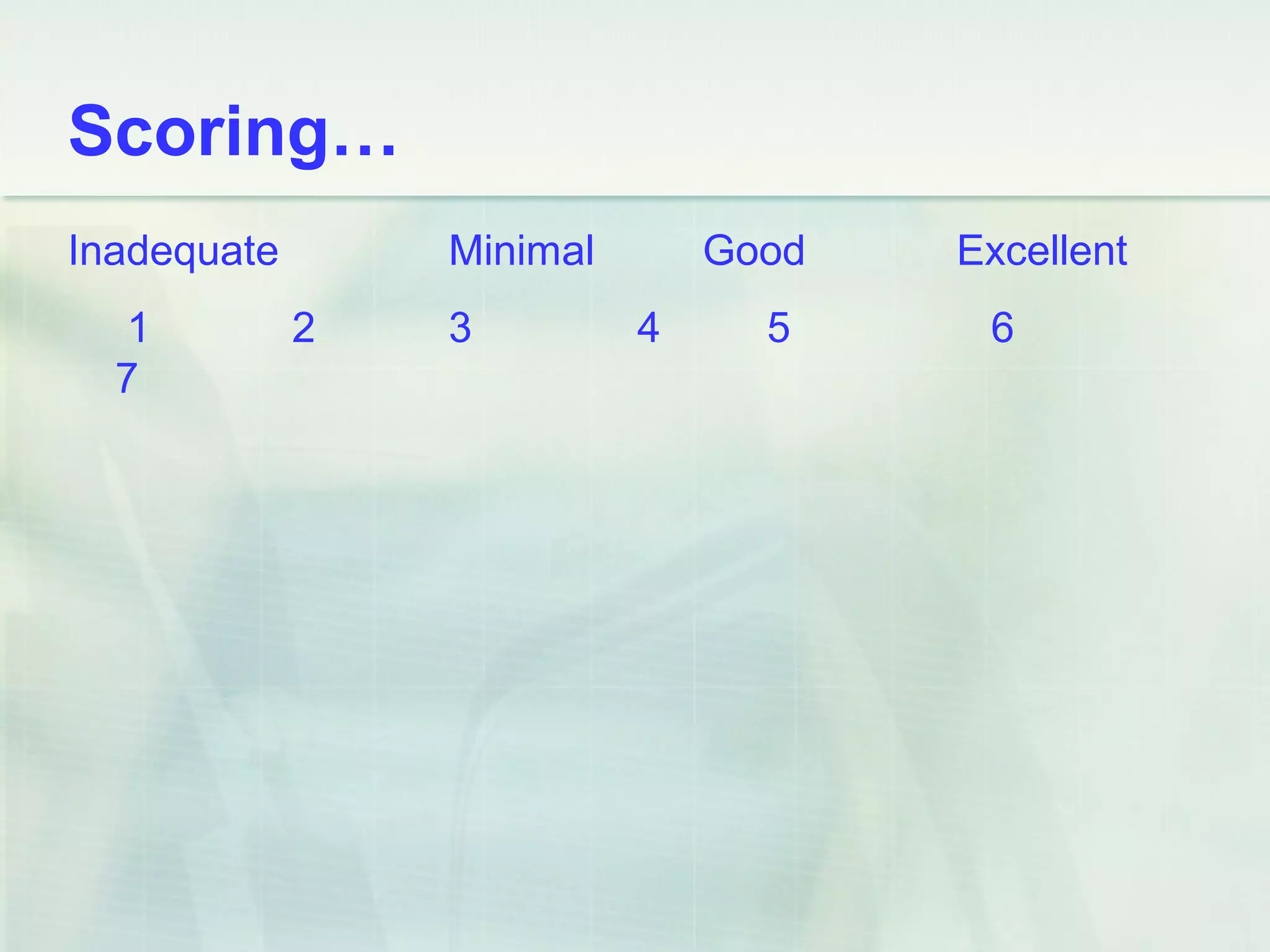 Video Clip… Observations for
Scoring Practice - Introduction
 