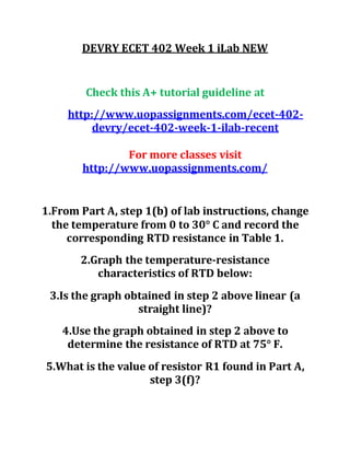 ECET 402 Entire Course NEW | PDF