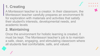 Principles of Montessori education, child centered learning..pptx
