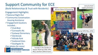 Support Community for ECE
(Build Relationships & Trust with Residents)
Engagement Highlights:
National Night Out
Communi...