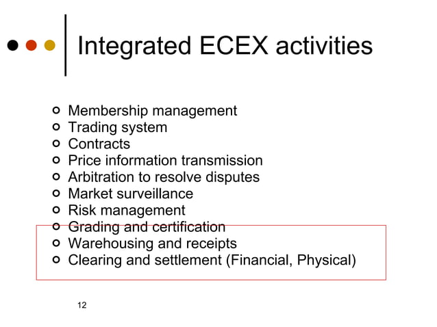 The Ethiopia Commodity Exchange (ECEX) | PPT
