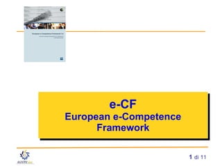 e-CF European e-Competence Framework 