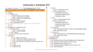 Utilizando o Validador ECF
Prof. MSc. Ádamo da Cruz Barbosa - INOVAR - FIP
 