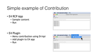 How to use the Eclipse E4 model editor for modular RCP applications | PDF