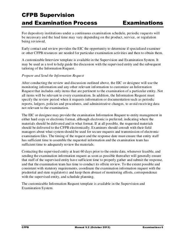 cfpb supervision and examination manual uic award letter