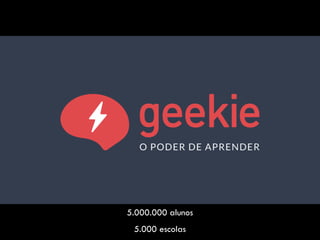 5.000.000 alunos
5.000 escolas
 