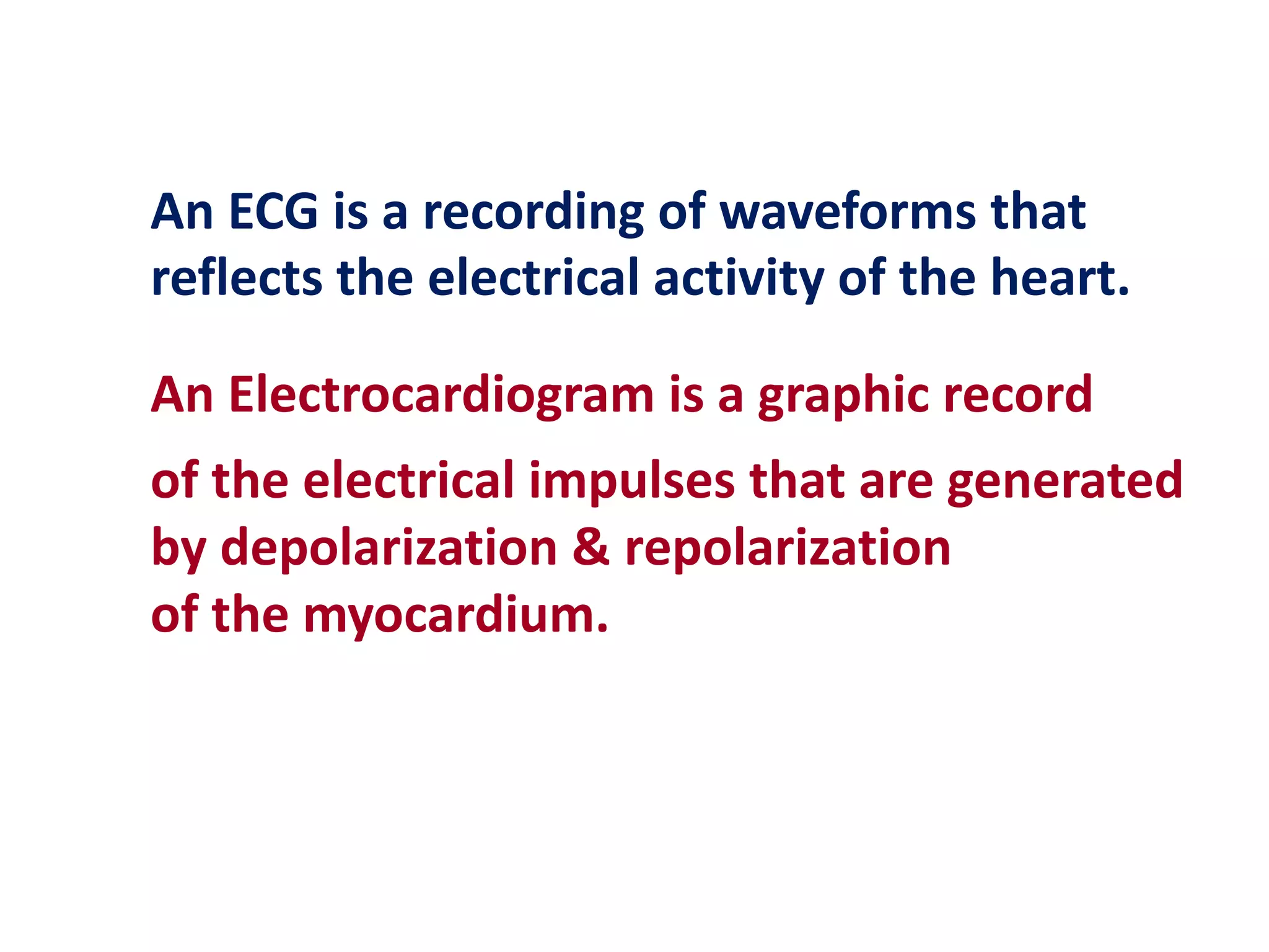 ecg.pptx | Heart and Cardiovascular Diseases | Diseases and Conditions