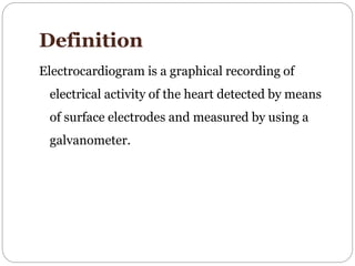 Electrocardiogram (ECG or EKG) - Learn With Sonam | PPTX