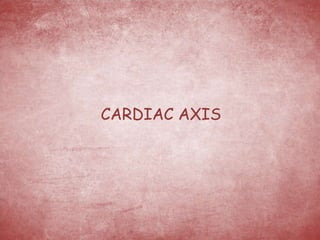 CARDIAC AXIS
 