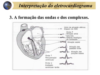 Interpretação do eletrocardiograma
3. A formação das ondas e dos complexos.
 