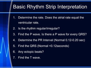 ECG approach to arrhythmias 2017 | PPT