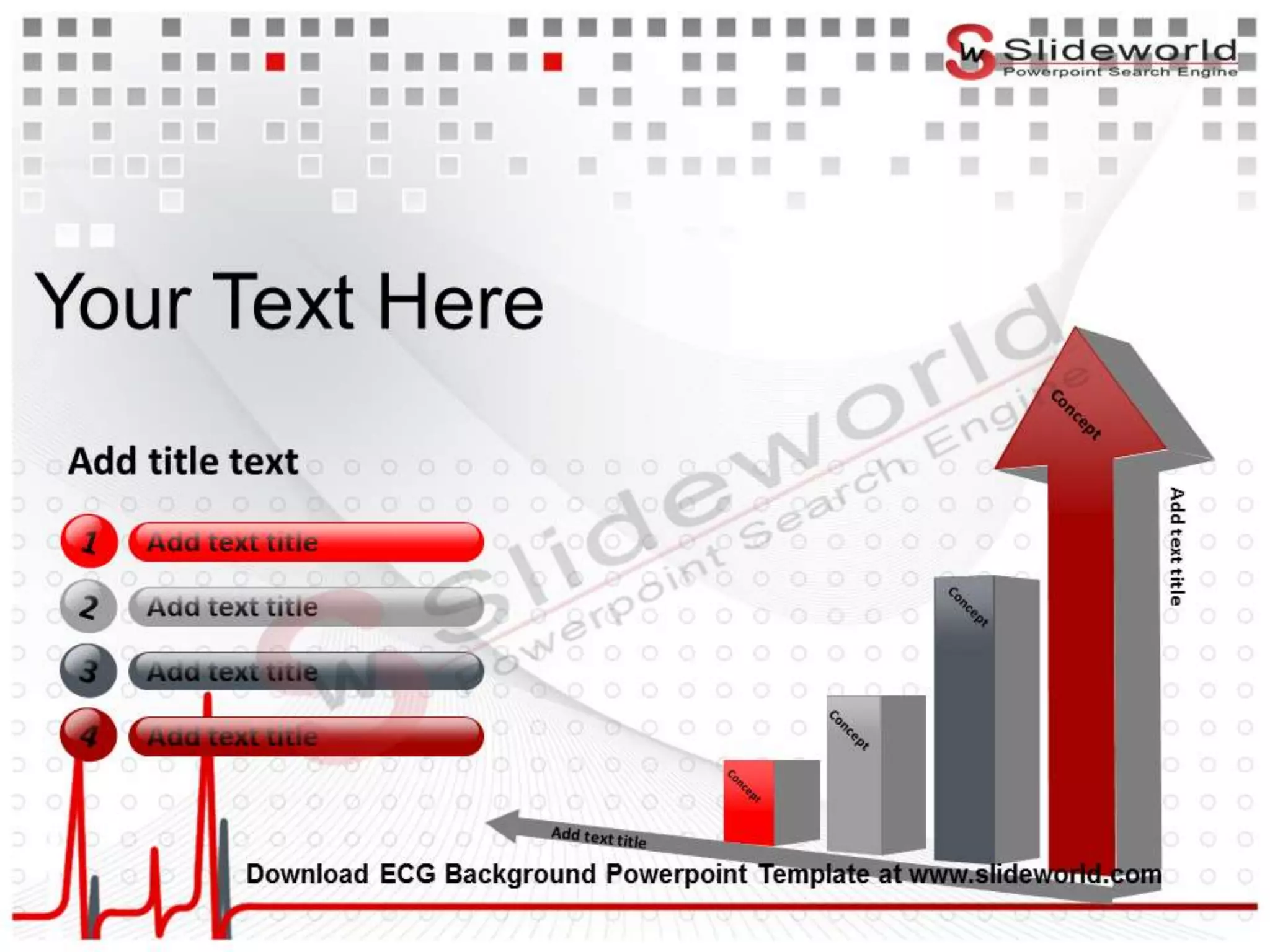ECG Background Powerpoint Template Slide World PPTX