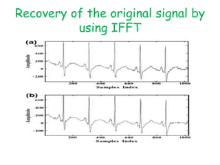 Recovery of the original signal by
          using IFFT
 